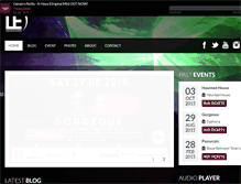 Tablet Screenshot of luscious-events.com